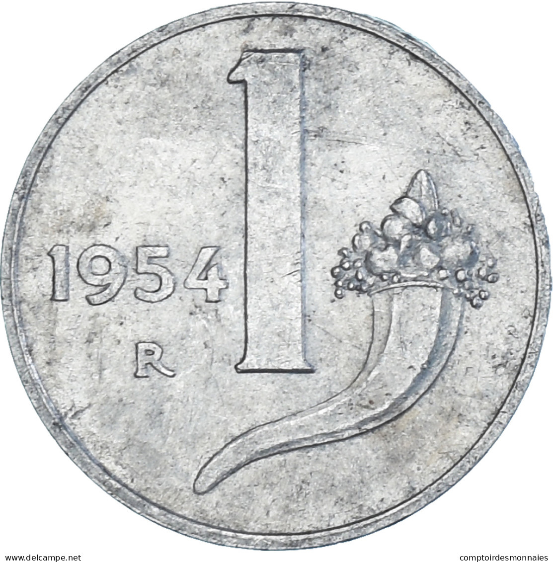 Monnaie, Italie, Lira, 1954, Rome, TTB, Aluminium, KM:91 - 1 Lira