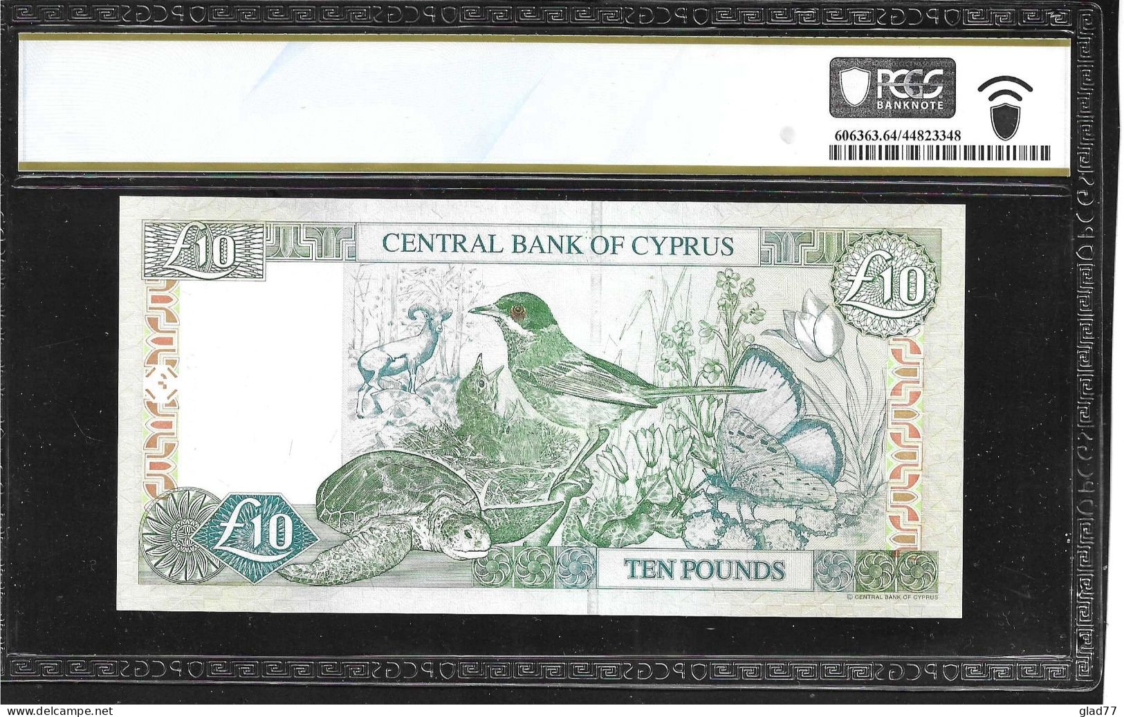Cyprus  10 POUNDS 1..2003 PCGS 64PPQ CHOICE UNC ! Low Serial Number ! - Chypre