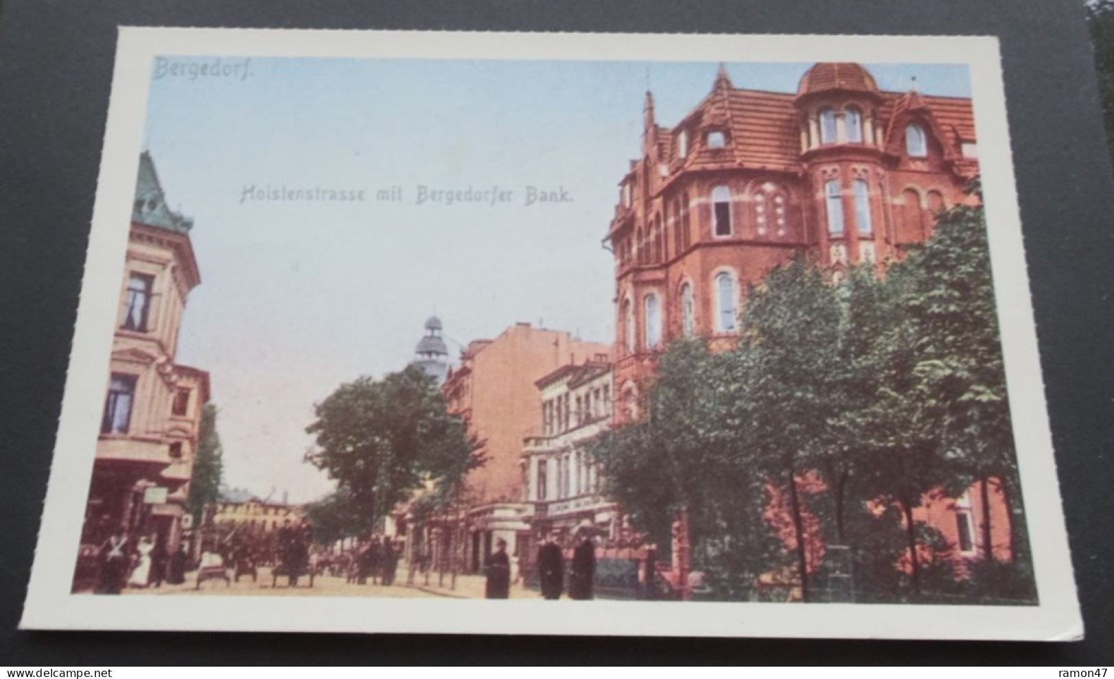 Bergedorf - Holstenstrasse Mit Bergedorfer Bank (gegen 1905) - Originalmotiv Aus Der Sammlung Lachmund, Hamburg - Bergedorf