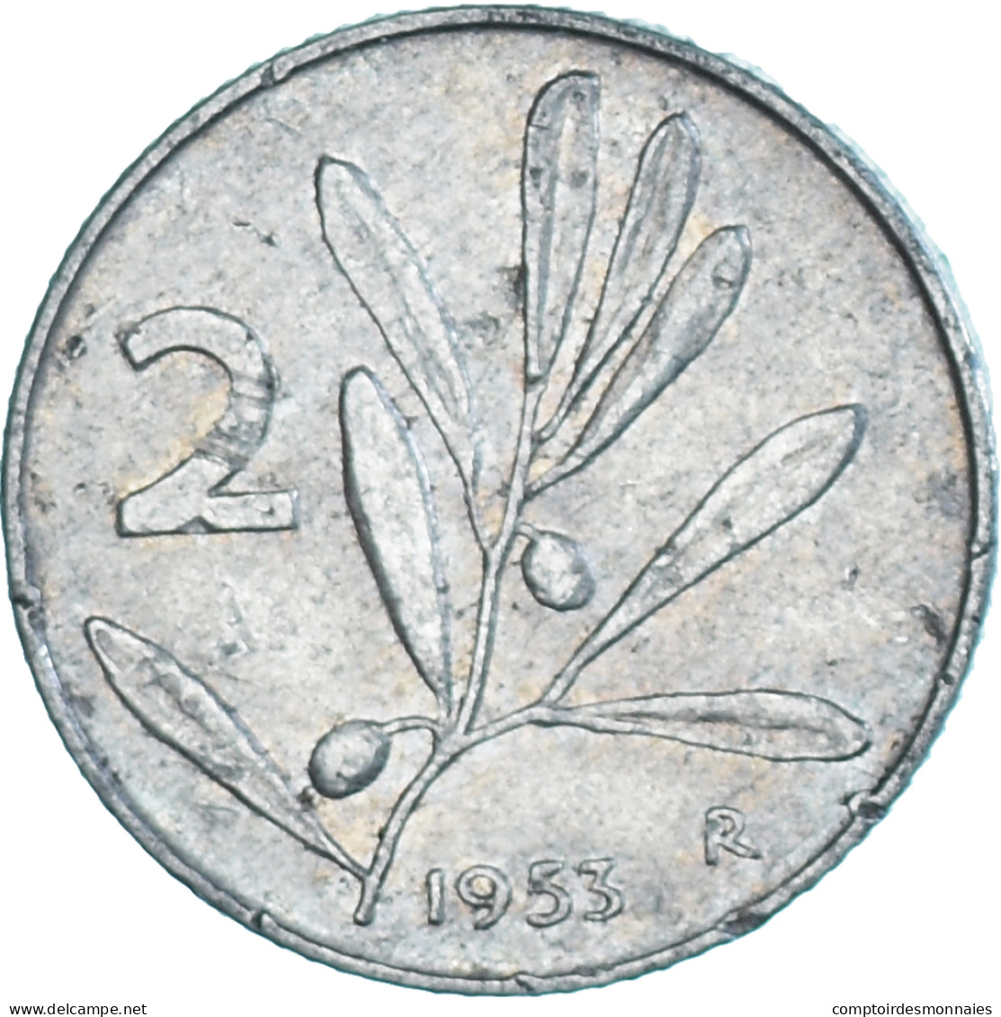 Monnaie, Italie, 2 Lire, 1953, Rome, TTB, Aluminium, KM:94 - 2 Liras