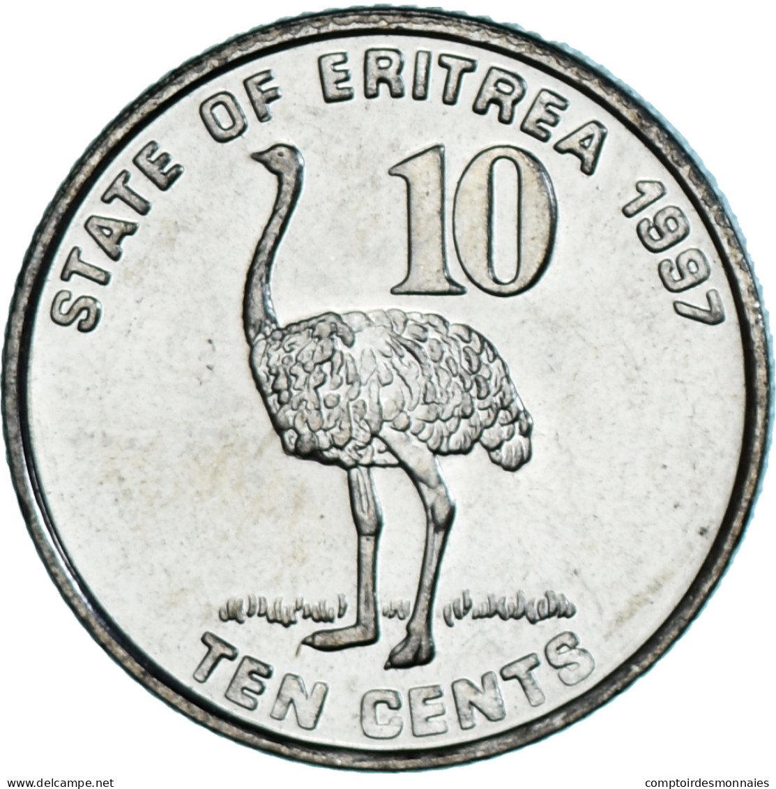 Monnaie, Érythrée, 10 Cents, 1997, SPL, Nickel Clad Steel, KM:45 - Eritrea