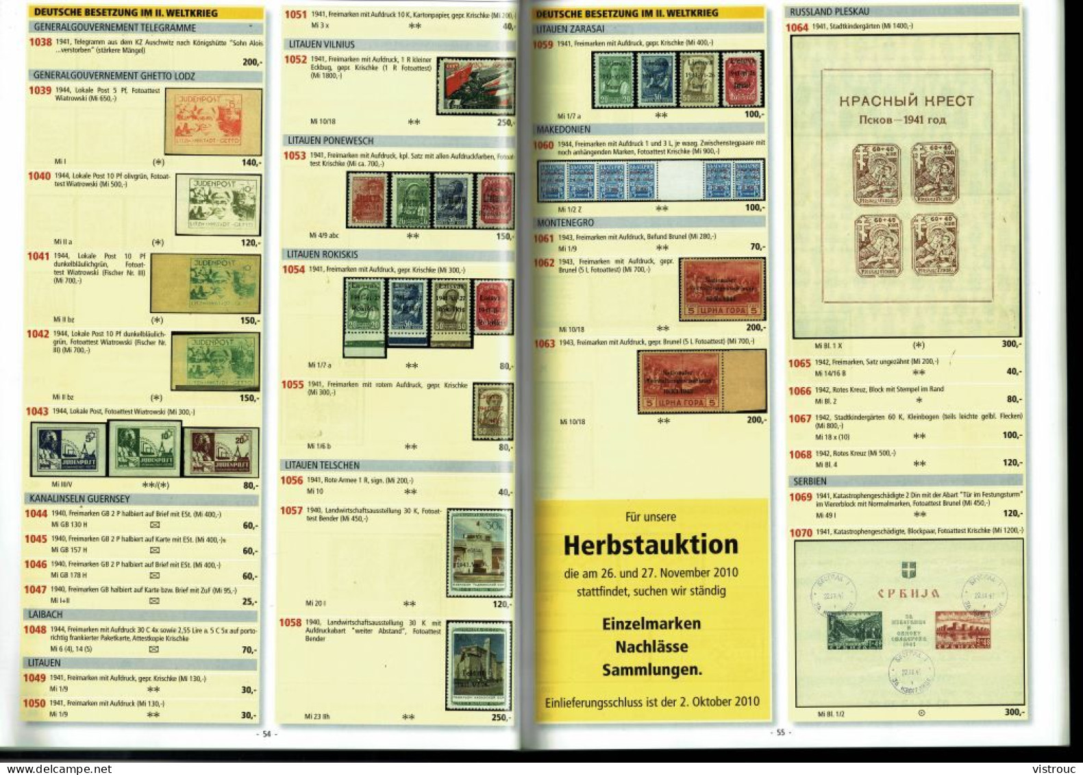Maison AIX-PHILA - 46. Auktion Briefmarken - 14/15-05-2010 - Aachen. - Cataloghi Di Case D'aste