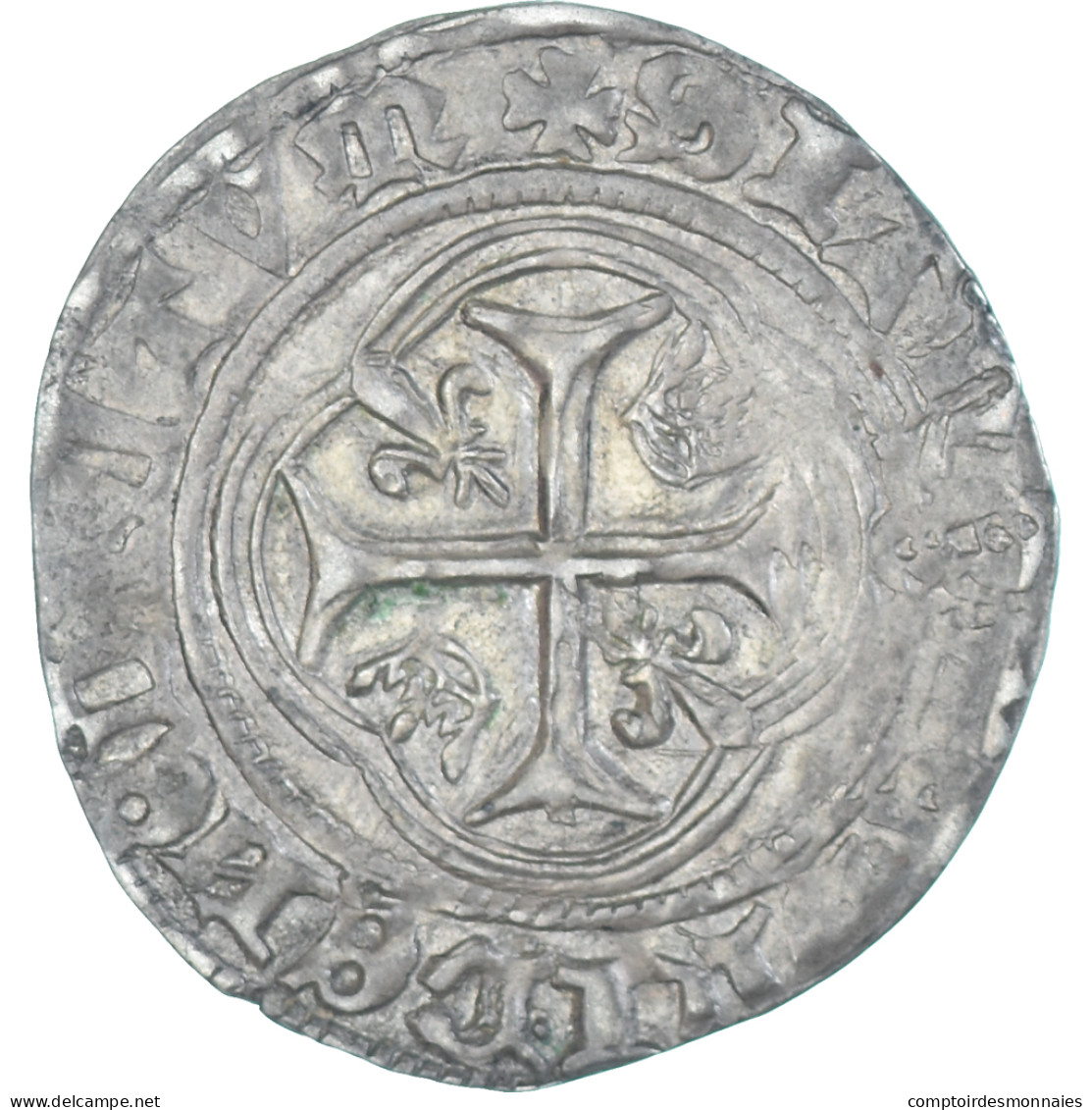 Monnaie, France, Charles VII, Blanc à La Couronne, 1436-1461, Toulouse, TTB+ - 1422-1461 Charles VII The Victorious