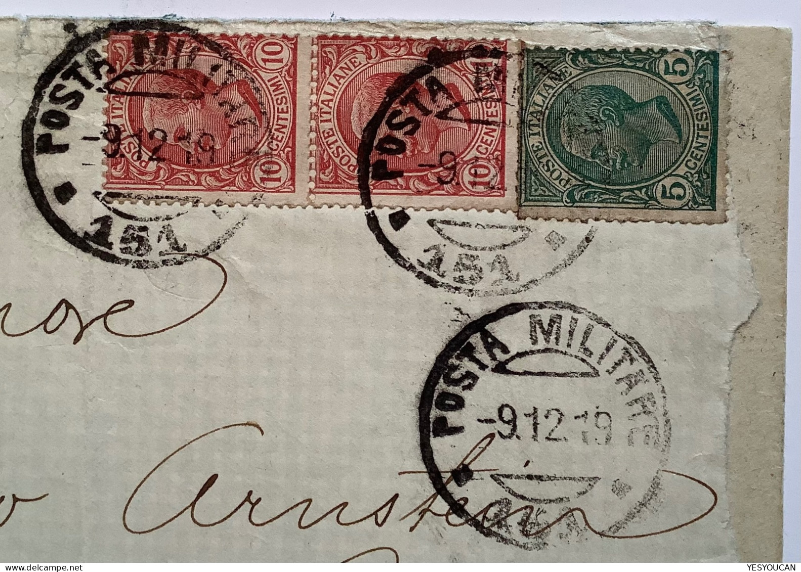 1919CESKE BUDEJOVICE (Czechoslovakia)Commissione Italiana+POSTA MILITARE115=Innsbruck Cover (WW1 Italy SDN Budweis - Briefe U. Dokumente