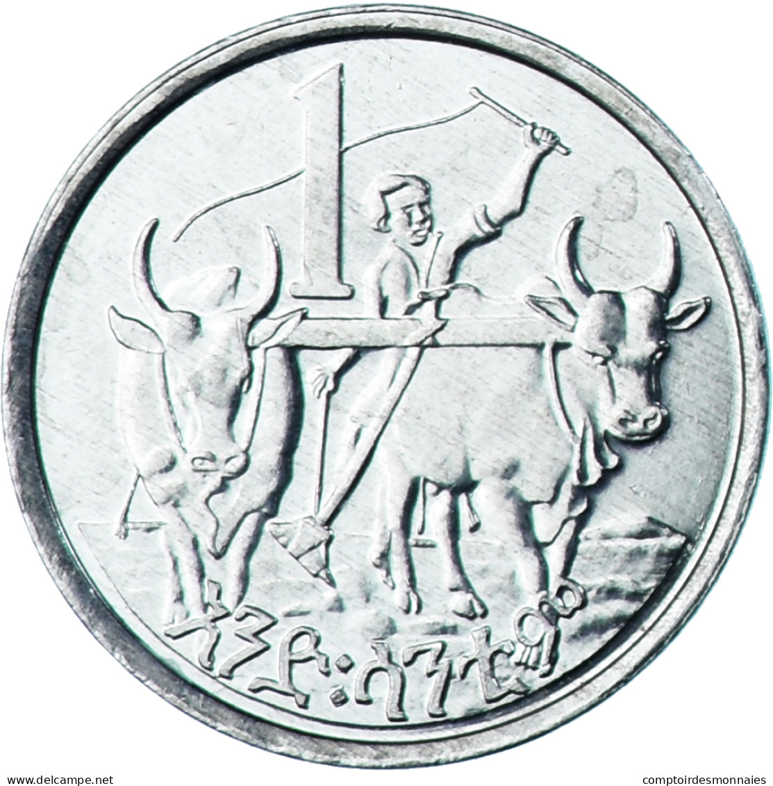 Monnaie, Éthiopie, Cent, 1977, British Royal Mint, SPL, Aluminium, KM:43.1 - Ethiopie