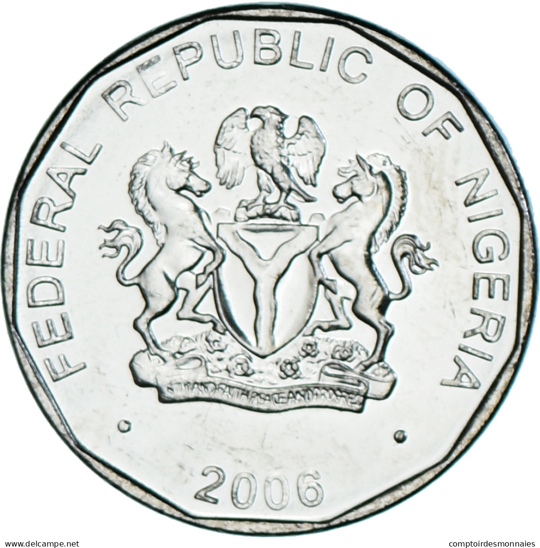 Monnaie, Nigéria, 50 Kobo, 2006, SPL, Nickel Clad Steel, KM:13.3 - Nigeria