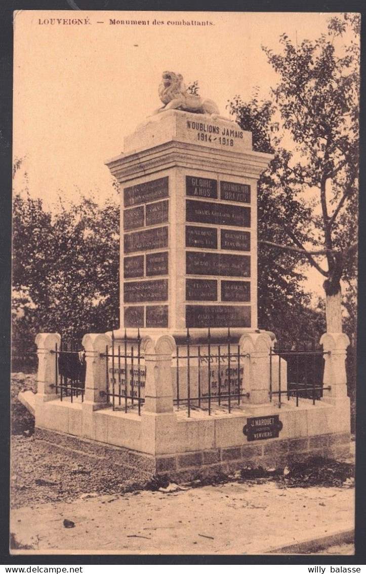 +++ CPA - LOUVEIGNE - Monument Des Combattants    // - Sprimont