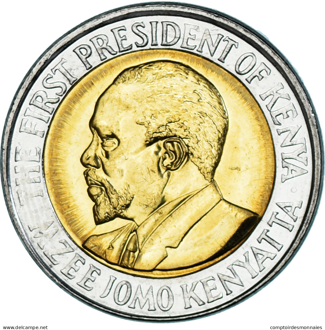 Monnaie, Kenya, 20 Shillings, 2010, SPL, Bimétallique, KM:36.2 - Kenya