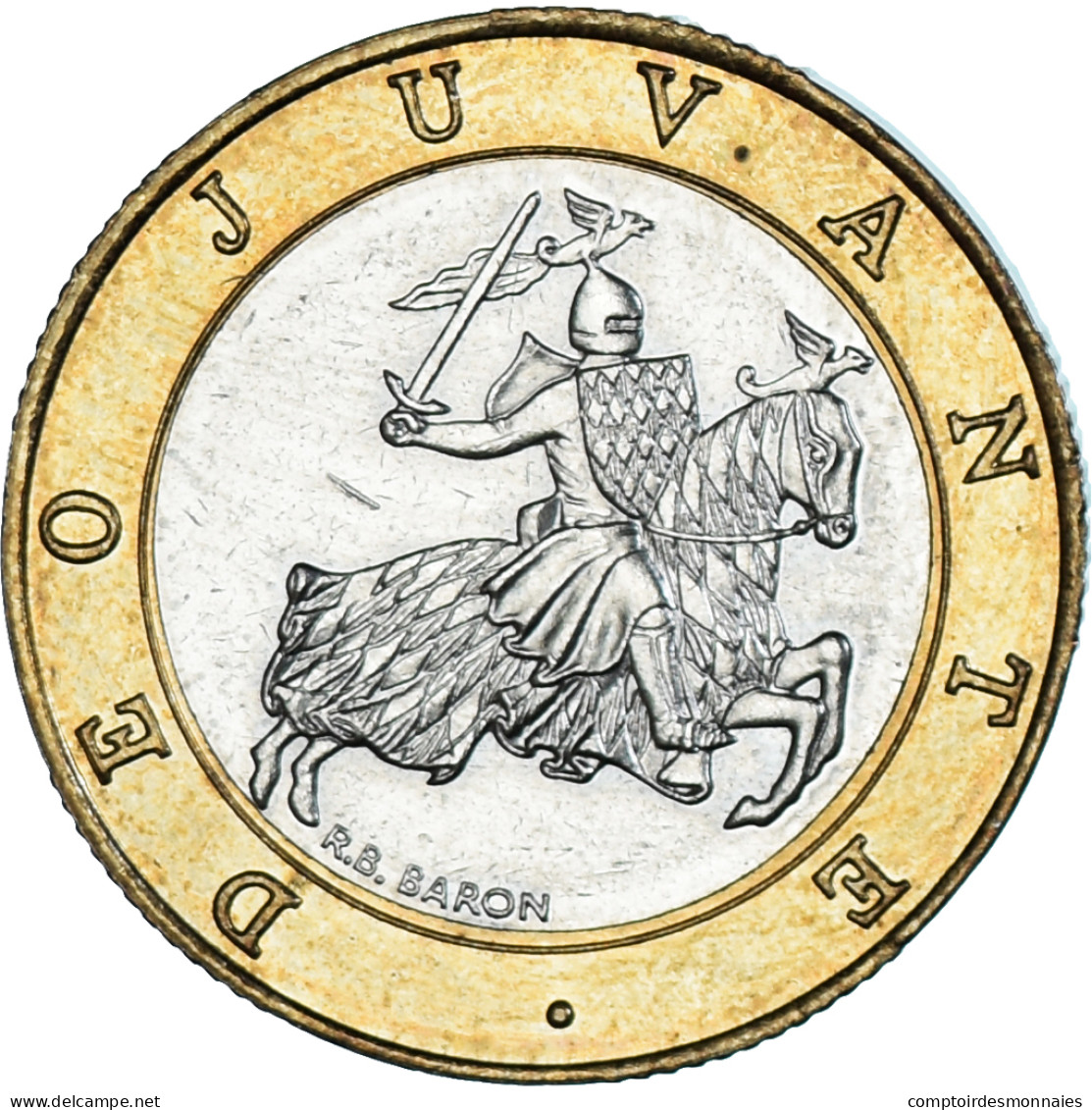 Monnaie, Monaco, Rainier III, 10 Francs, 1991, TTB, Bimétallique, Gadoury:MC - 1960-2001 Nouveaux Francs