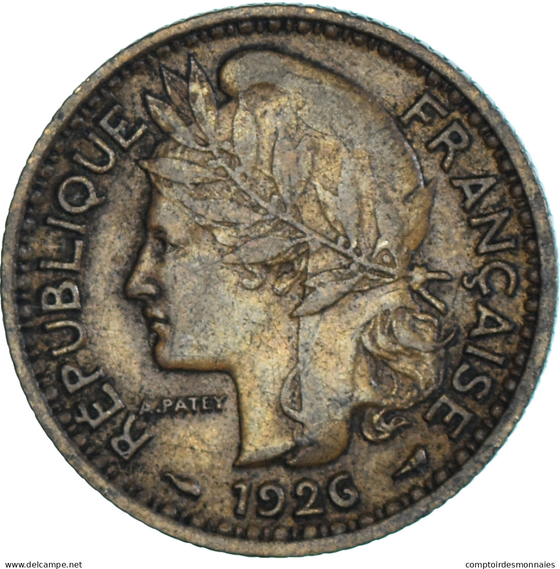 Monnaie, Cameroun, Franc, 1926, Paris, TTB, Bronze-Aluminium, KM:2, Lecompte:8 - Cameroon