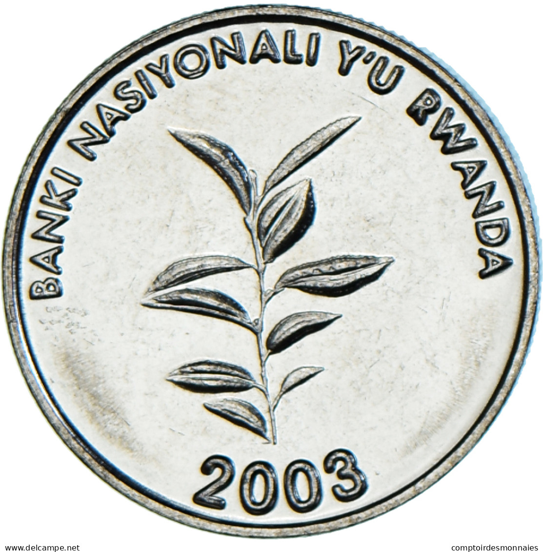 Monnaie, Rwanda, 20 Francs, 2003, SPL, Nickel Plaqué Acier, KM:25 - Rwanda