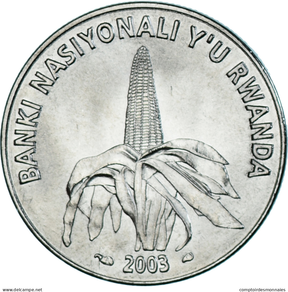 Monnaie, Rwanda, 50 Francs, 2003, Paris, SPL, Nickel Plaqué Acier, KM:26 - Rwanda