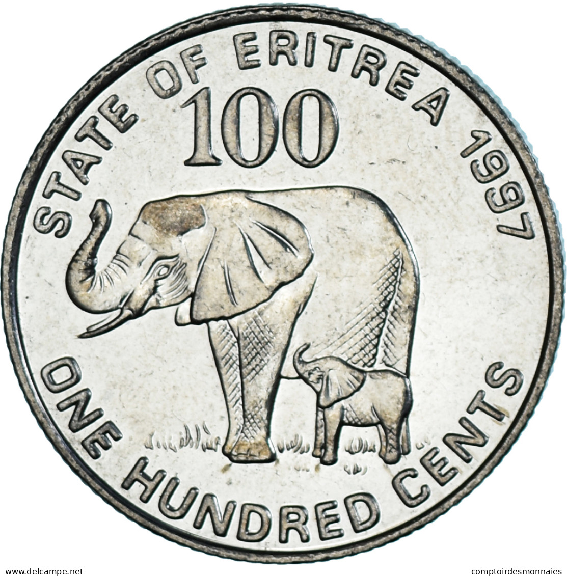Monnaie, Érythrée, 100 Cents, 1997, SPL, Nickel Clad Steel, KM:48 - Erythrée