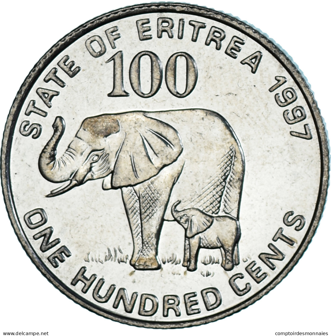 Monnaie, Érythrée, 100 Cents, 1997, SPL, Nickel Clad Steel, KM:48 - Eritrea