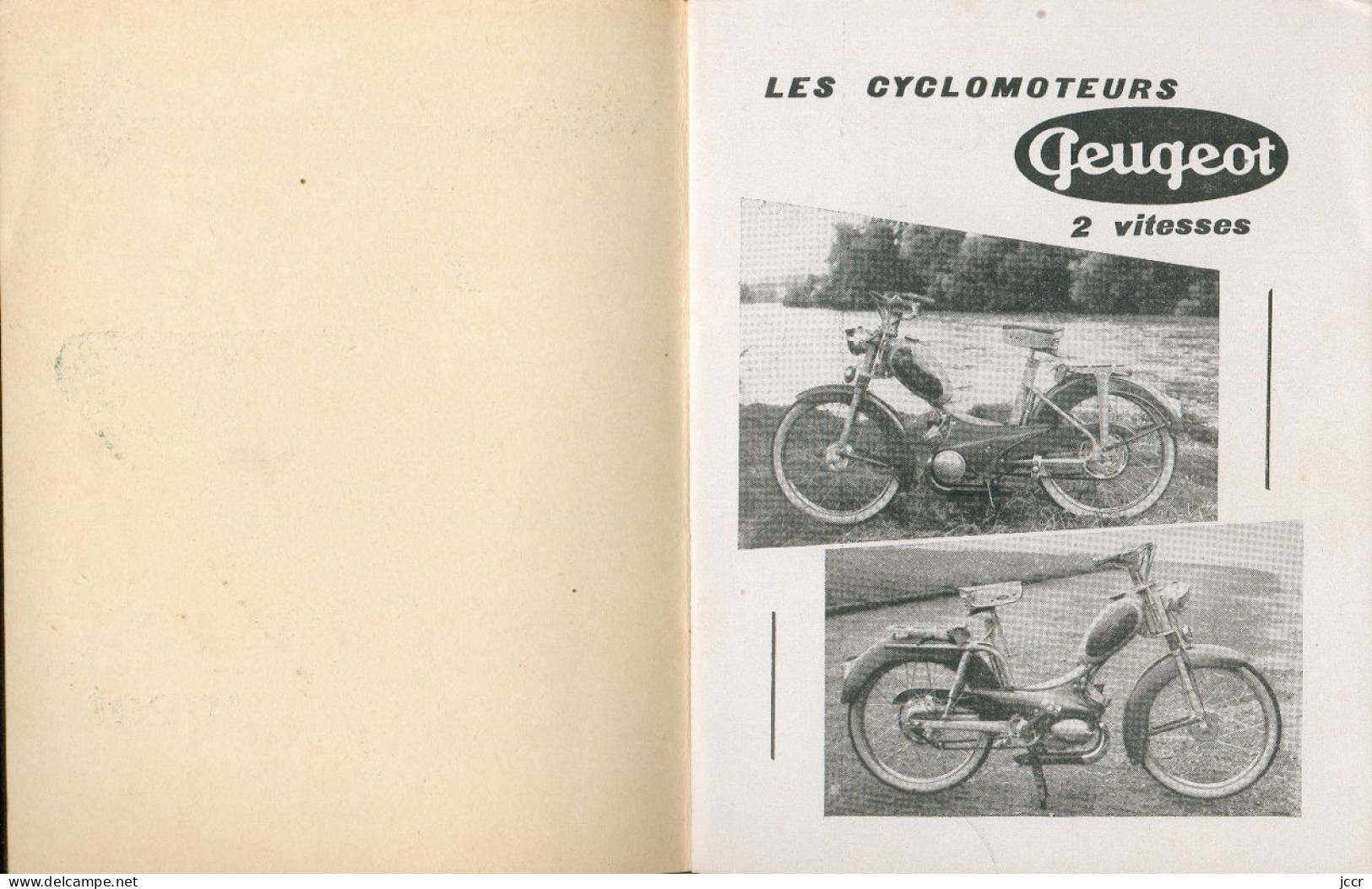 Les Cyclomoteurs Peugeot 49 Cm3 2 Vitesses - Notice D'Entretien - 1957 - Motorrad