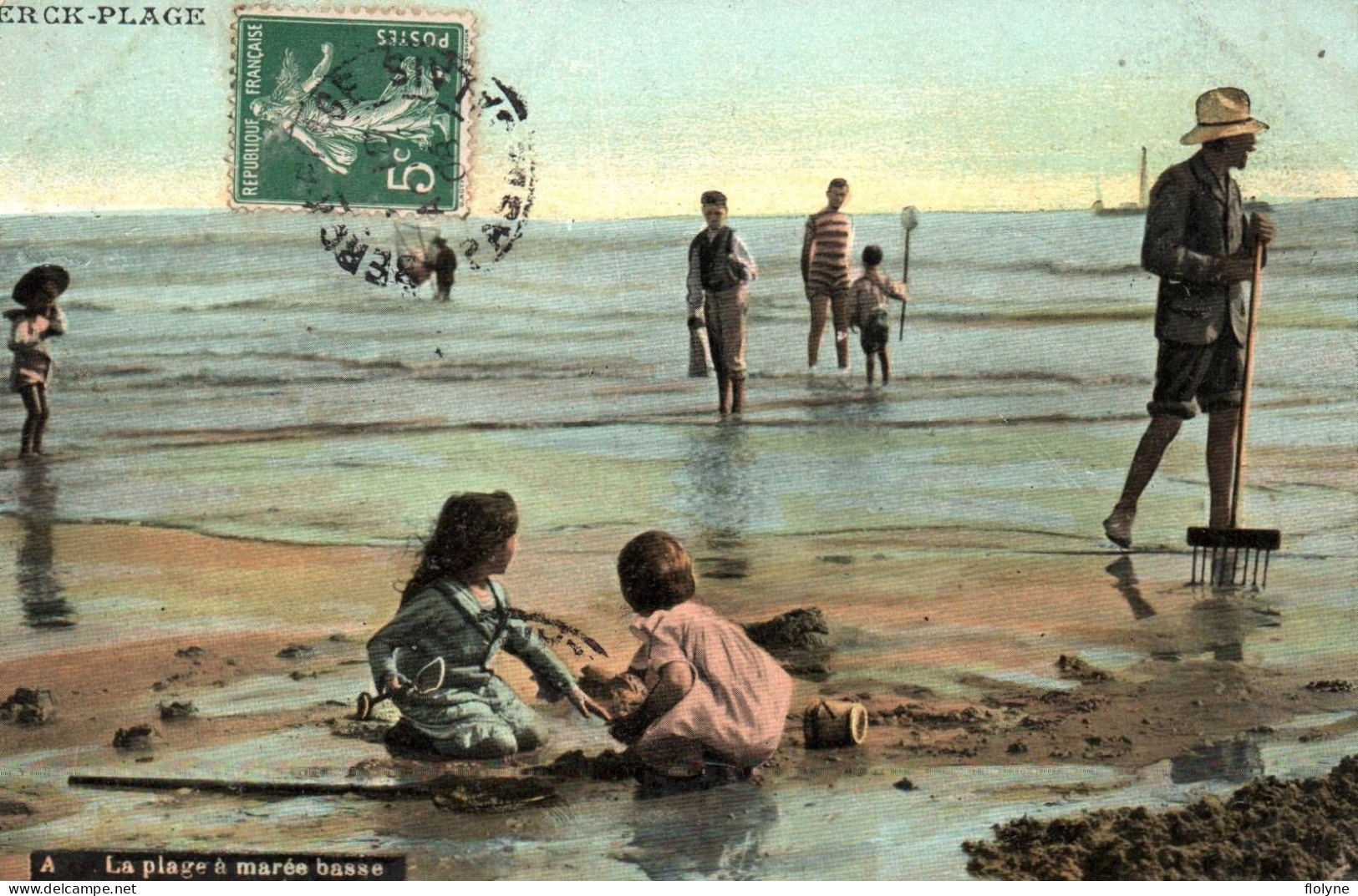 Berck Plage - La Plage à Marée Basse - Baigneurs - Berck