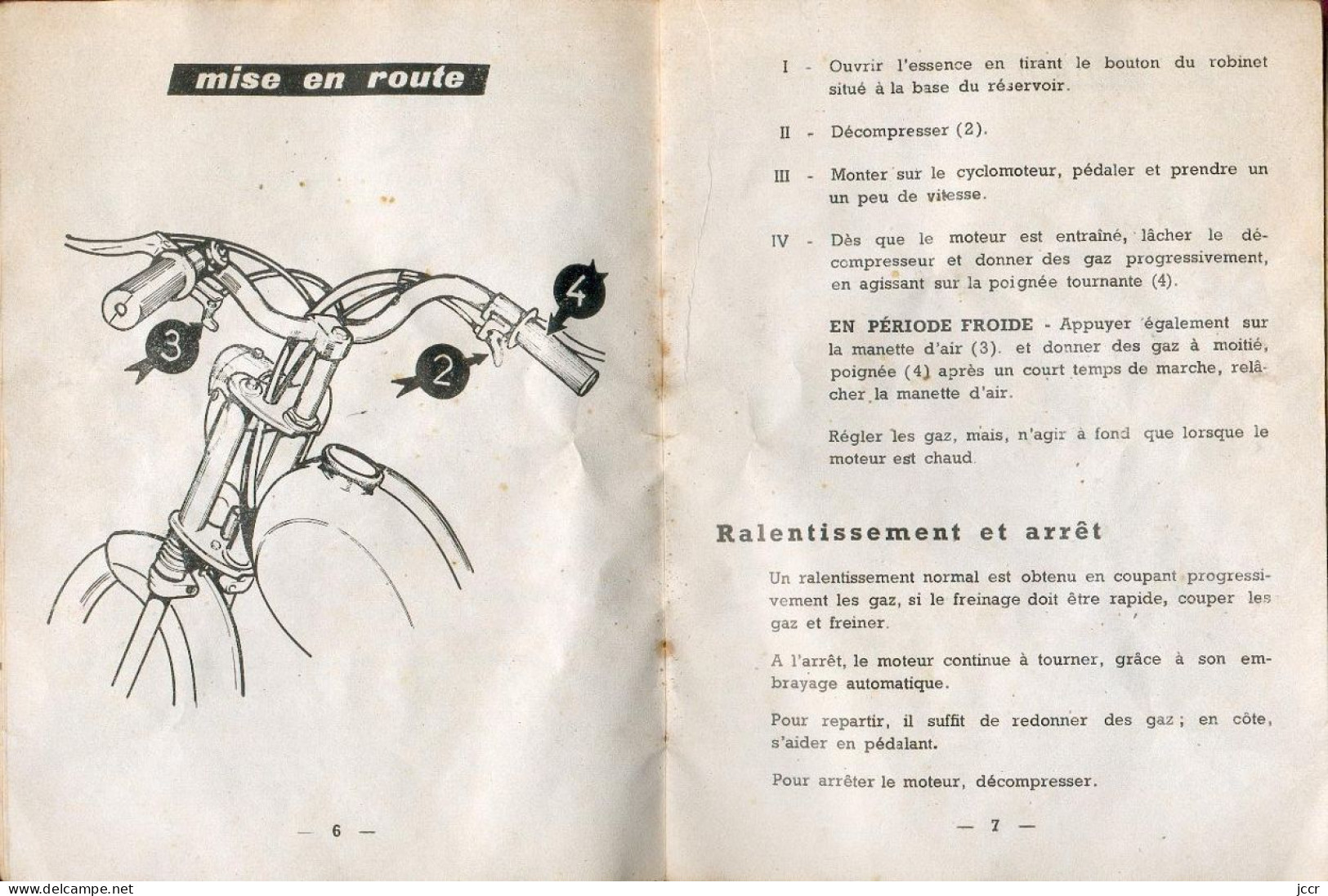 BB Peugeot Monovitesse (BB1 N, BB1 T, BB1 TL, BB1 TLS) - Notice D'Entretien - 1959 - Moto