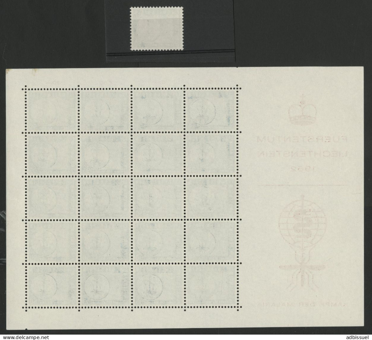1962 PALUDISME MALARIA  Feuille Complète Neuve ** (MNH) Voir Description - Unused Stamps