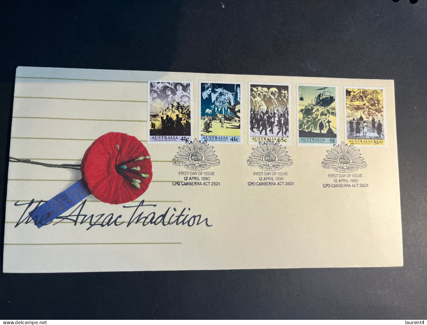 (4 R 12 A) Australia FDC X 3 Covers - ANZAC Traditions (with Different Postmarks) - FDC