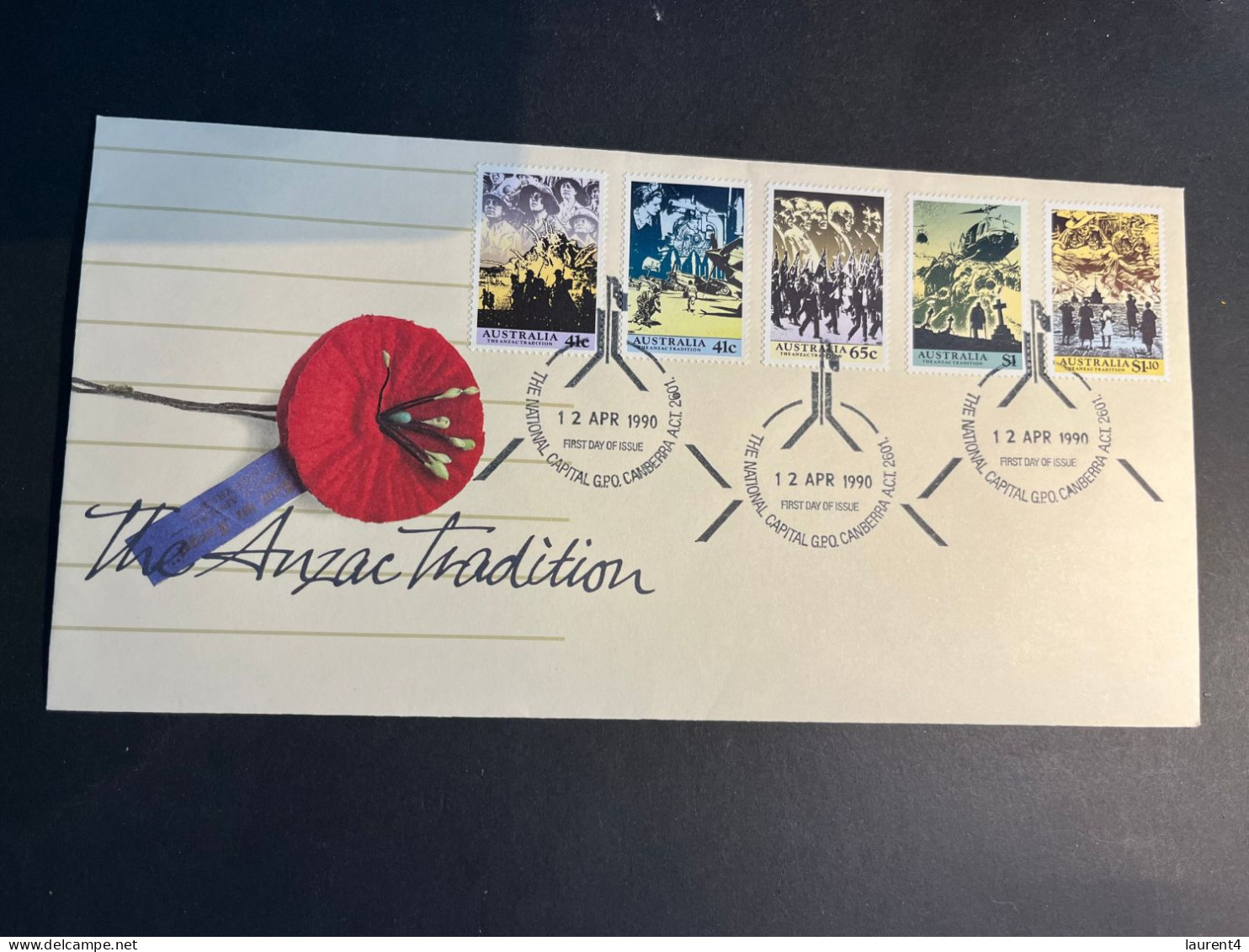 (4 R 12 A) Australia FDC X 3 Covers - ANZAC Traditions (with Different Postmarks) - FDC