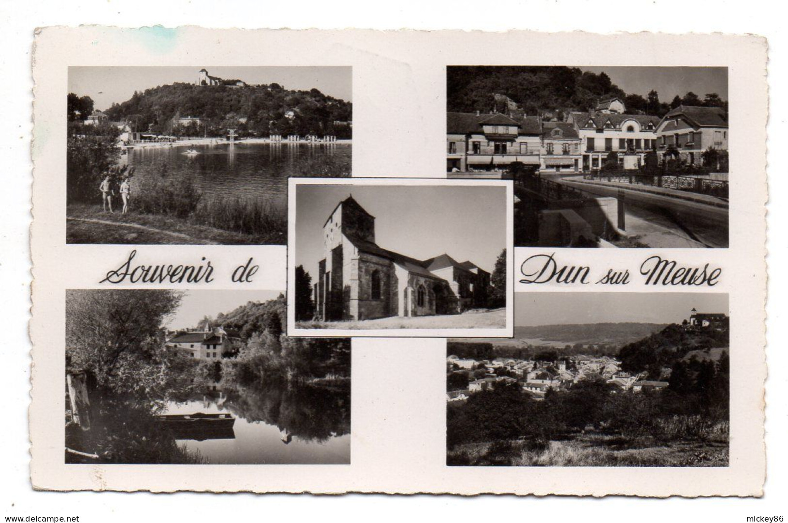 DUN SUR MEUSE--1955--Souvenir De Dun Sur Meuse --Multivues....timbre ...beau Cachet  MALACOURT-55 - Dun Sur Meuse