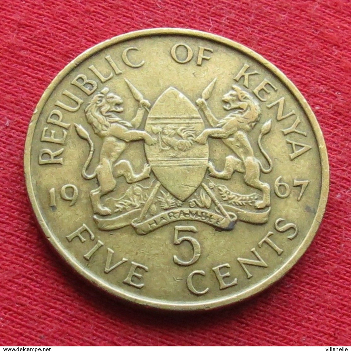 Kenya 5 Cents 1967 KM# 1 Lt 636 *VT Quenia Kenia - Kenya