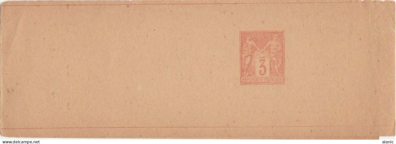 1878/1906 - BANDE POUR JOURNAUX - TYPE SAGE 3c Vermillon - N°BJ1 - Striscie Per Giornali