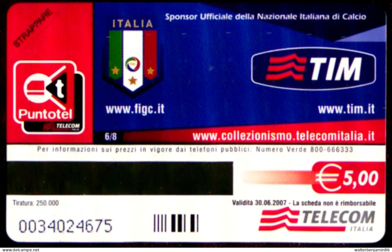 G 2177 679 C&C 4297 SCHEDA NUOVA MAGNETIZZATA MONDIALI 2006 ITALIA UCRAINA - Fouten & Varianten