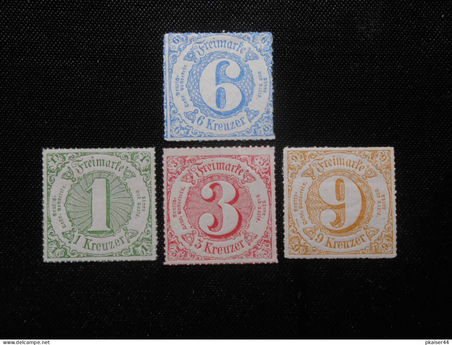 TT Mi 43 IA**/51ax**/52(*)/54 Ll**  (Thurn Und Taxis)  1865/66 - Lot 828 - Nuovi