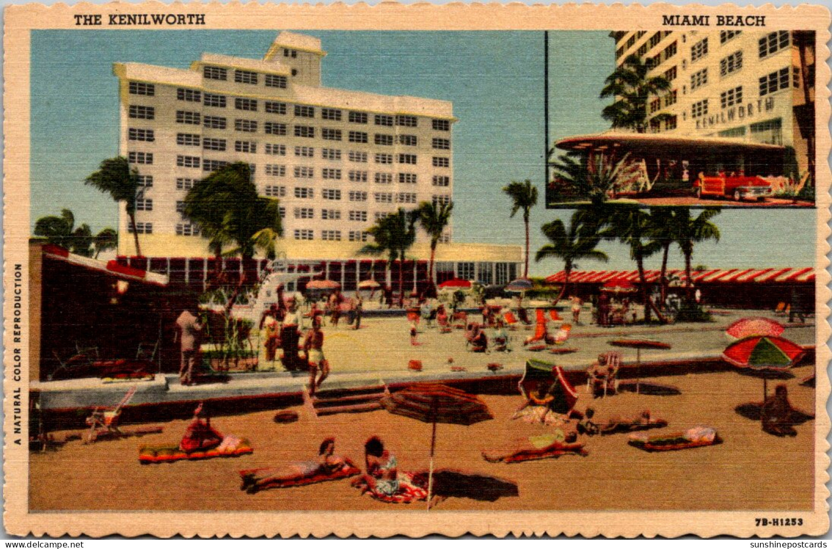 Florida Miami Beach The Kenilworth Hotel 1960 Curteich - Miami Beach