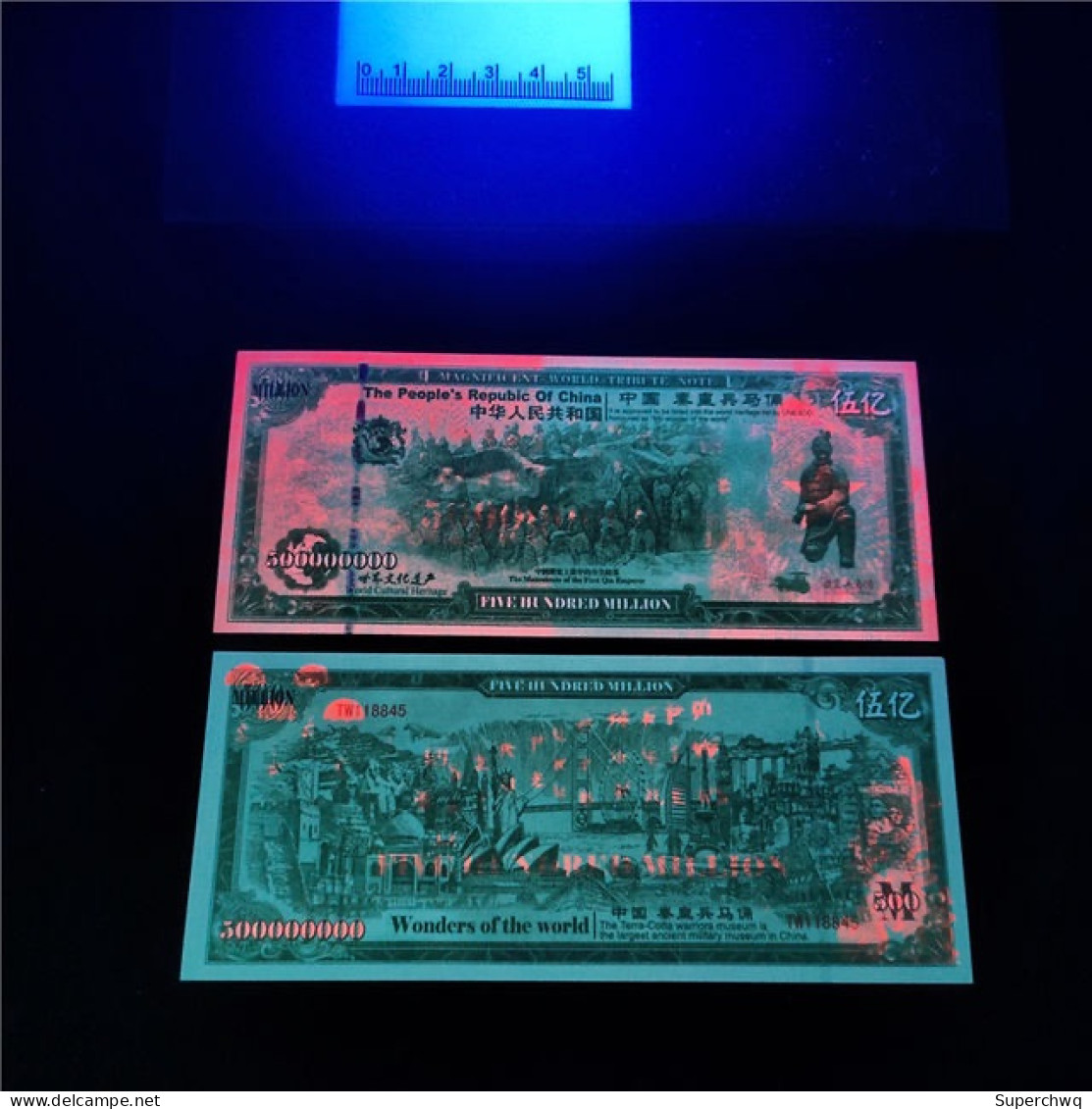 China Banknote Collection ，Commemorative Note Of The Terra Cotta Warriors Of The Qin Dynasty​​​​​​​，UNC - Chine