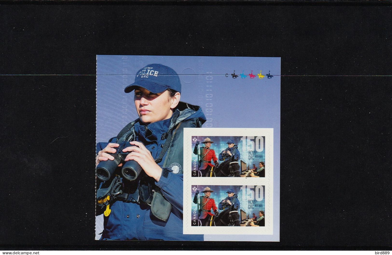 2023 Canada RCMP Royal Canadian Mounted Police Right Pane From Booklet MNH - Francobolli (singoli)