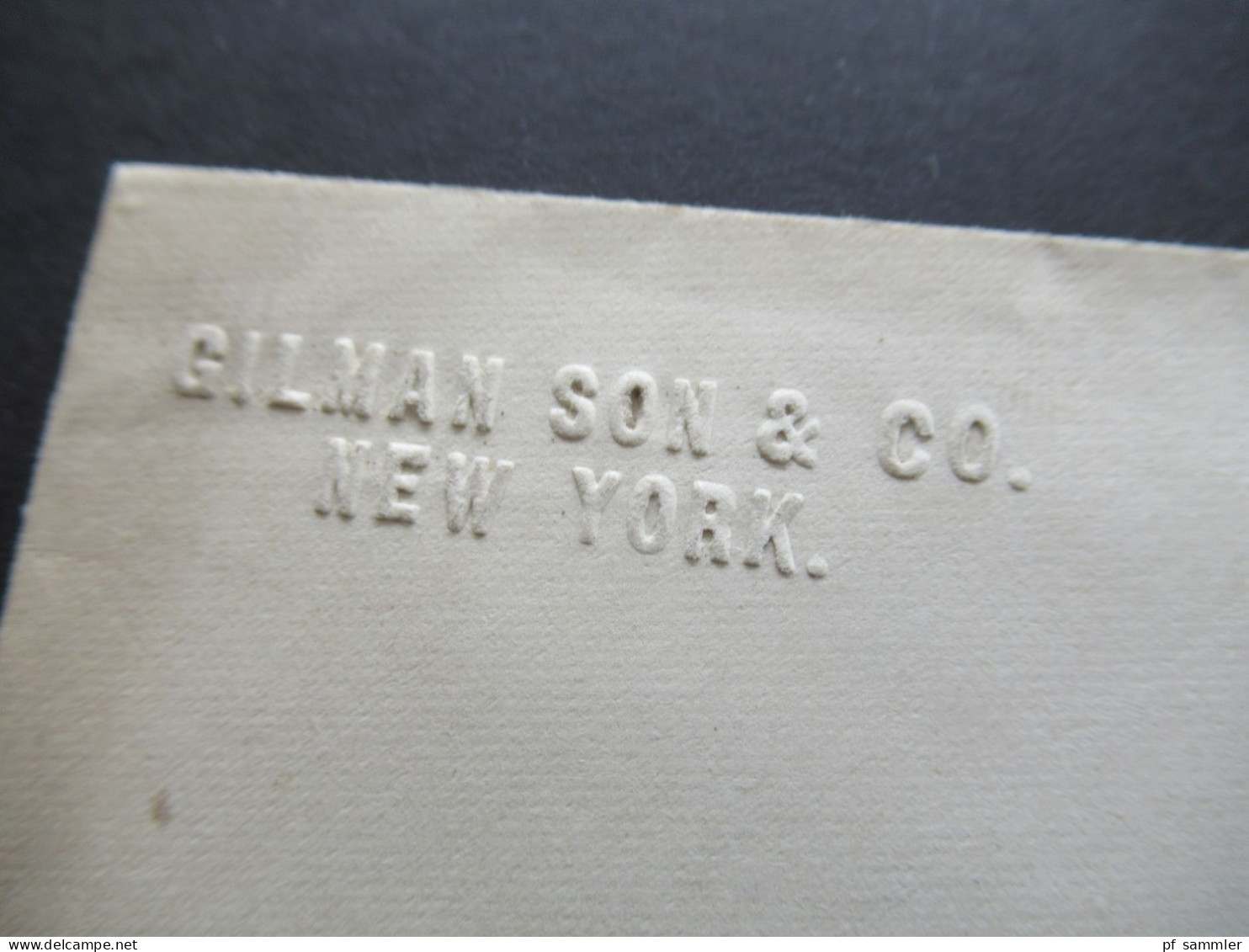 USA 1883 GA Umschlag 3 Cents Mit Prägung Gilman Son & Co. New York Nach Dakota City Rücks. 2 Stempel - Brieven En Documenten