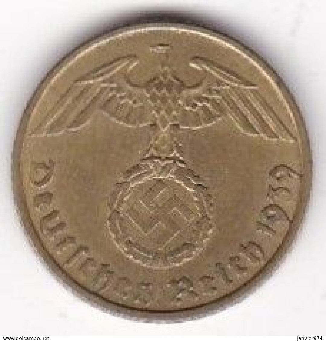 5 Reichspfennig 1939 A BERLIN. Bronze-aluminium. KM# 91 - 5 Reichspfennig
