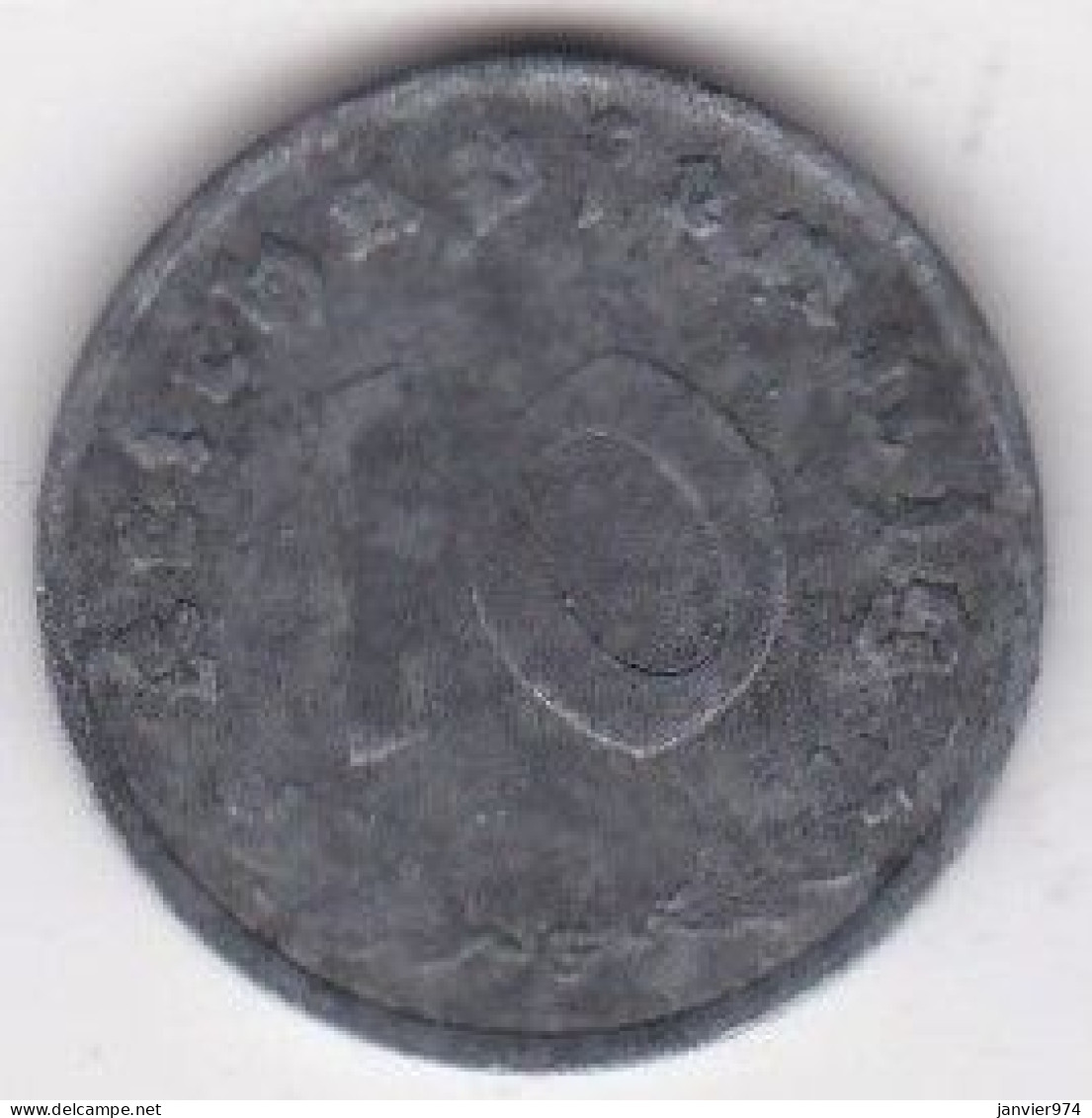 10 Reichspfennig 1940 G Karlsruhe, En Zinc - 10 Reichspfennig