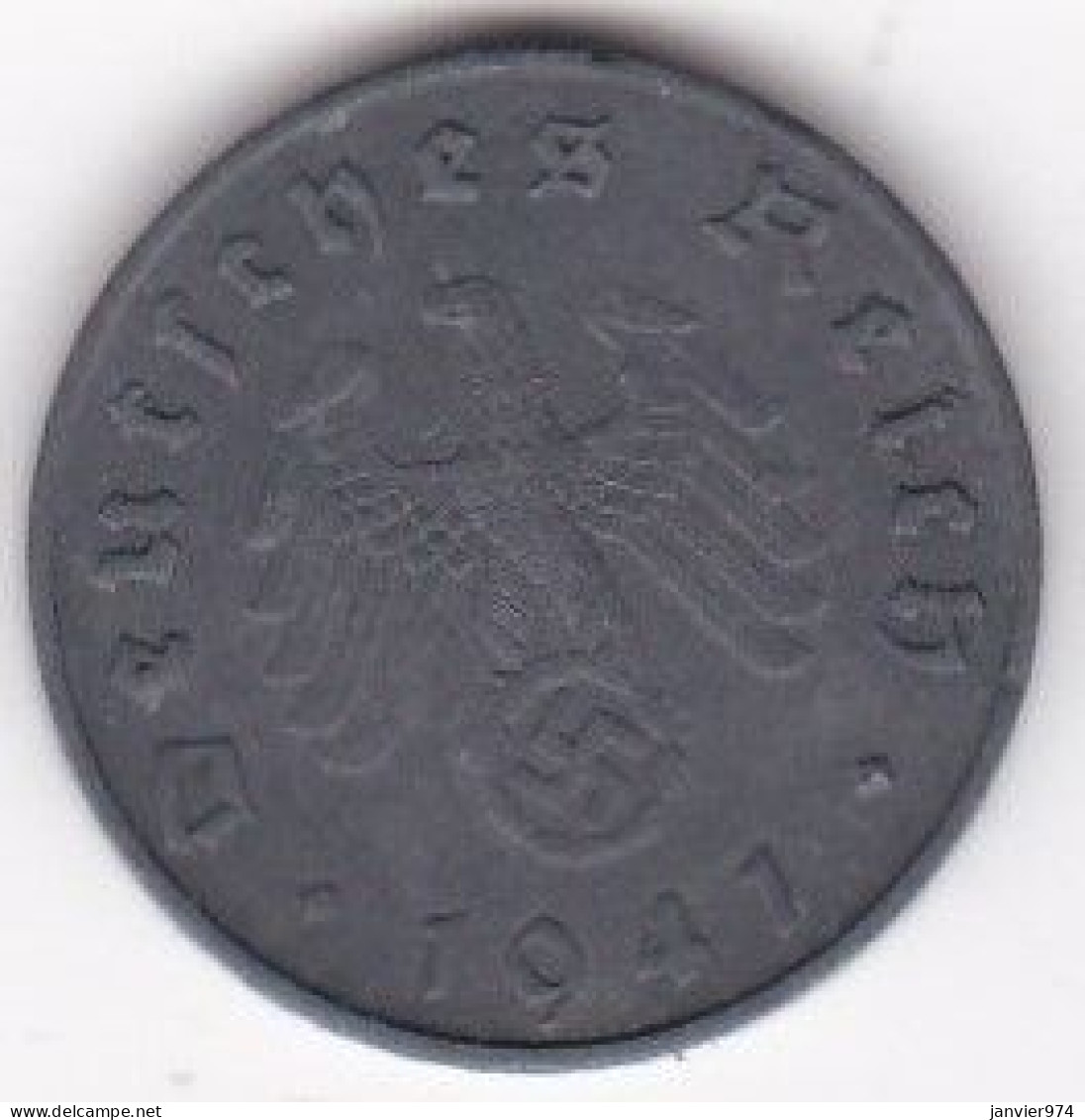 10 Reichspfennig 1941 E Muldenhütten , En Zinc - 10 Reichspfennig