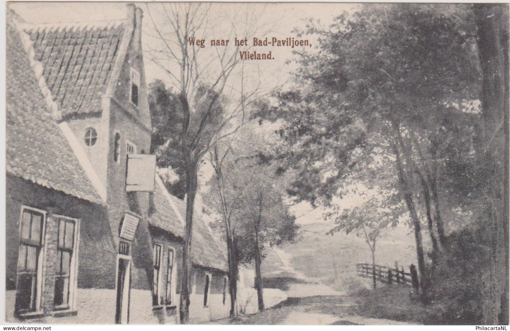 Vlieland - Weg Naar Het Bad - Paviljoen - Zeer Oud - Vlieland