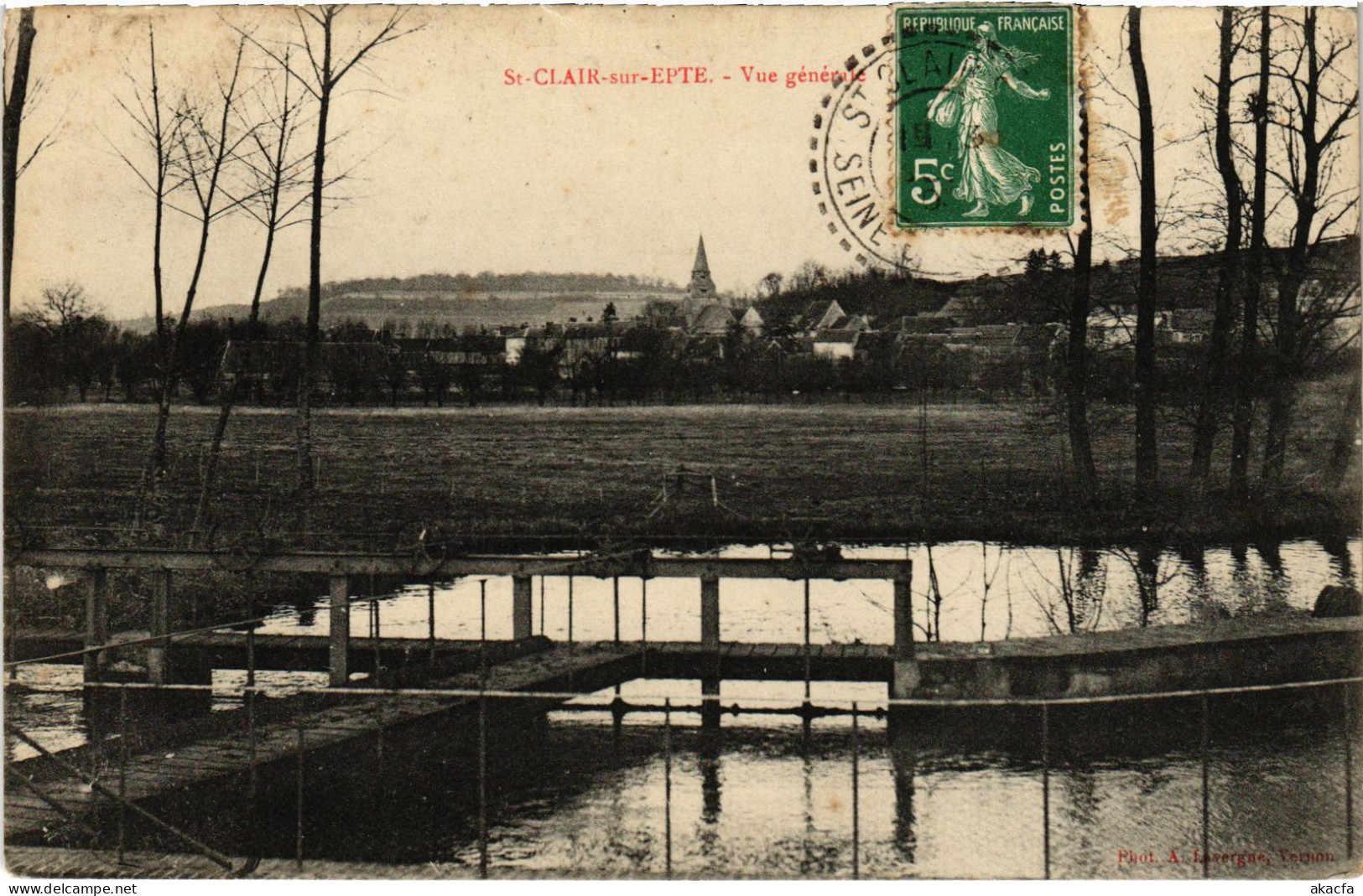 CPA St Clair Vue Generale (1340257) - Saint-Clair-sur-Epte