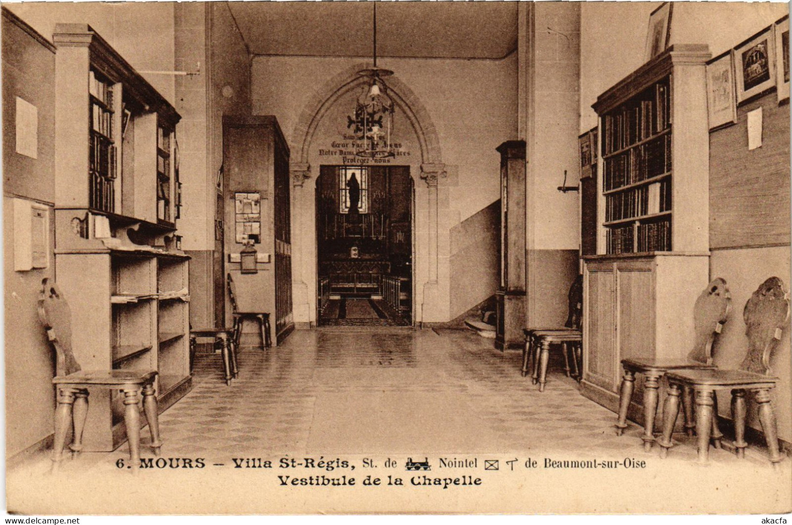 CPA Mours Villa St Regis Vestibule De La Chapelle (1340347) - Mours