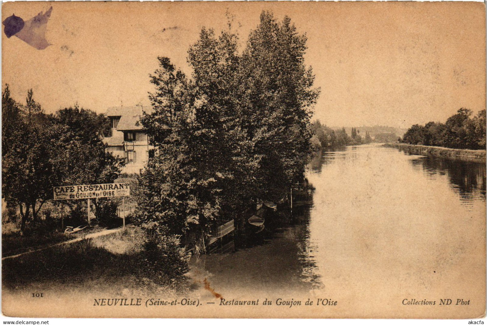 CPA Neuville Restaurant Du Goujon De L'Oise (1340361) - Neuville-sur-Oise