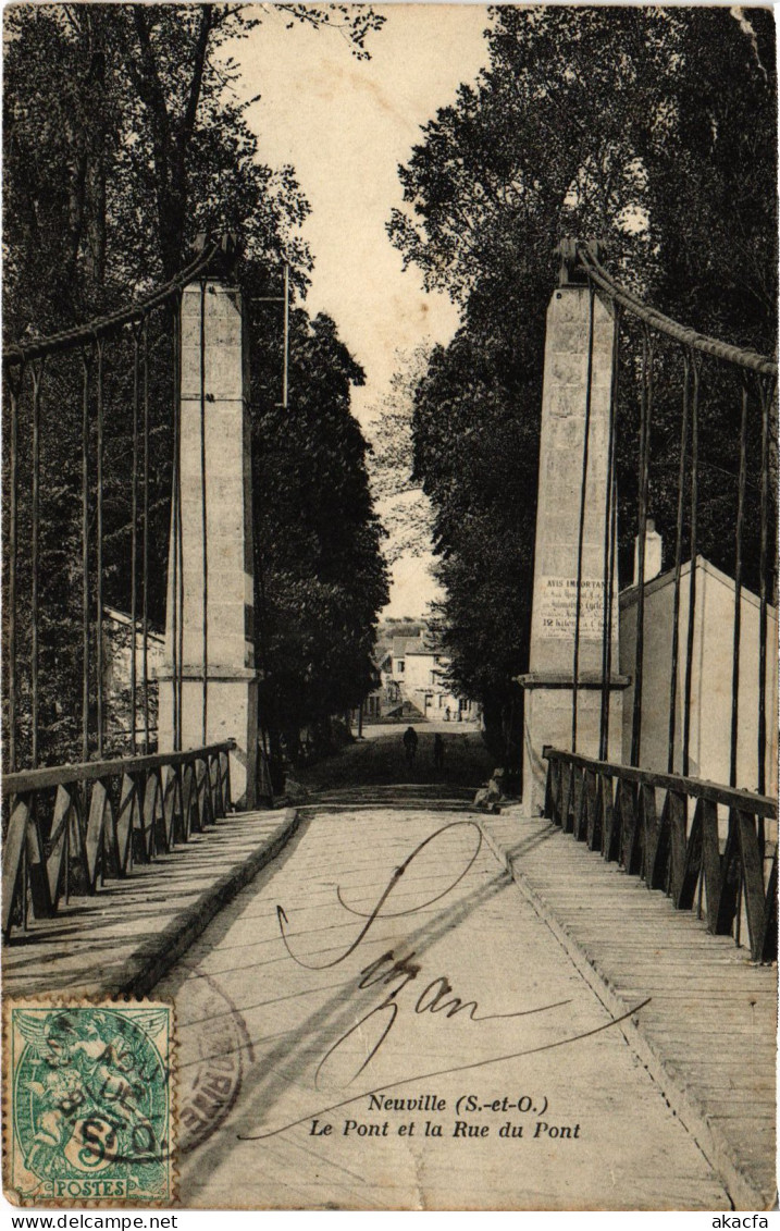 CPA Neuville Le Pont Et La Rue Du Pont (1340364) - Neuville-sur-Oise