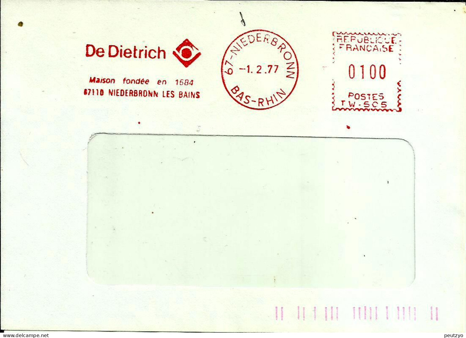 Lettre   EMA  Havas 1977 De Dietrich Metier 67 Niederbronn C28/45 - Usines & Industries