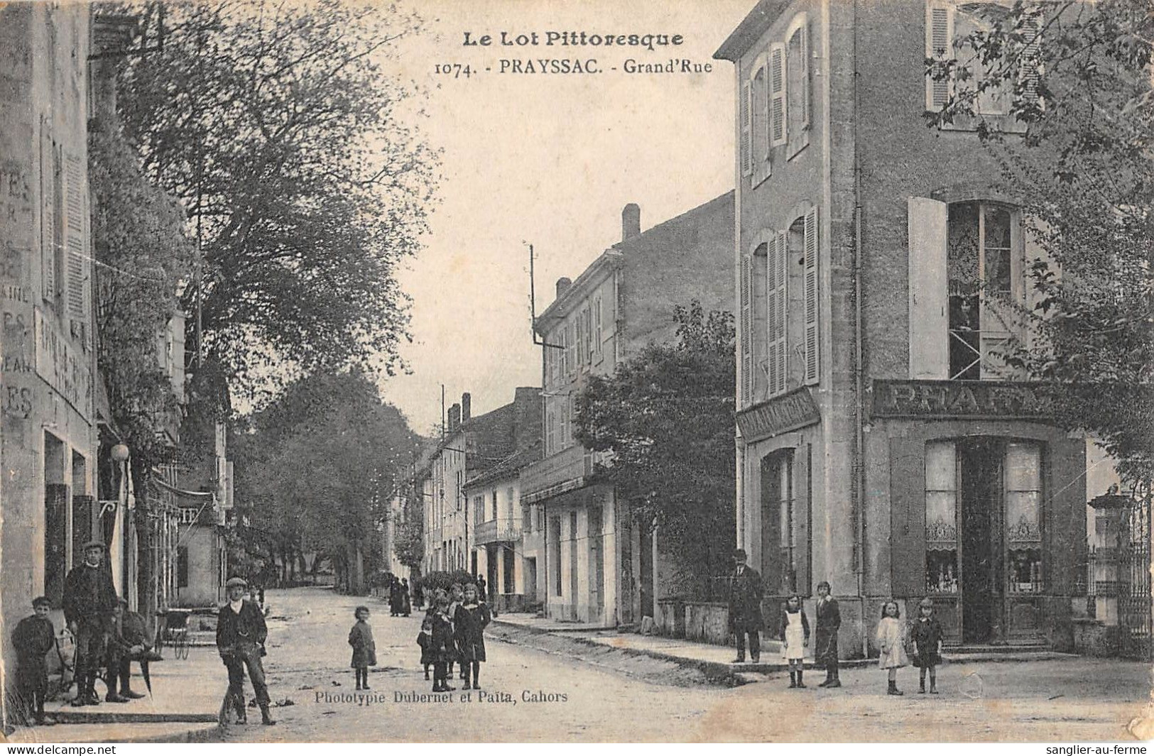 CPA 46 PRAYSSAC GRANDE RUE - Sonstige & Ohne Zuordnung