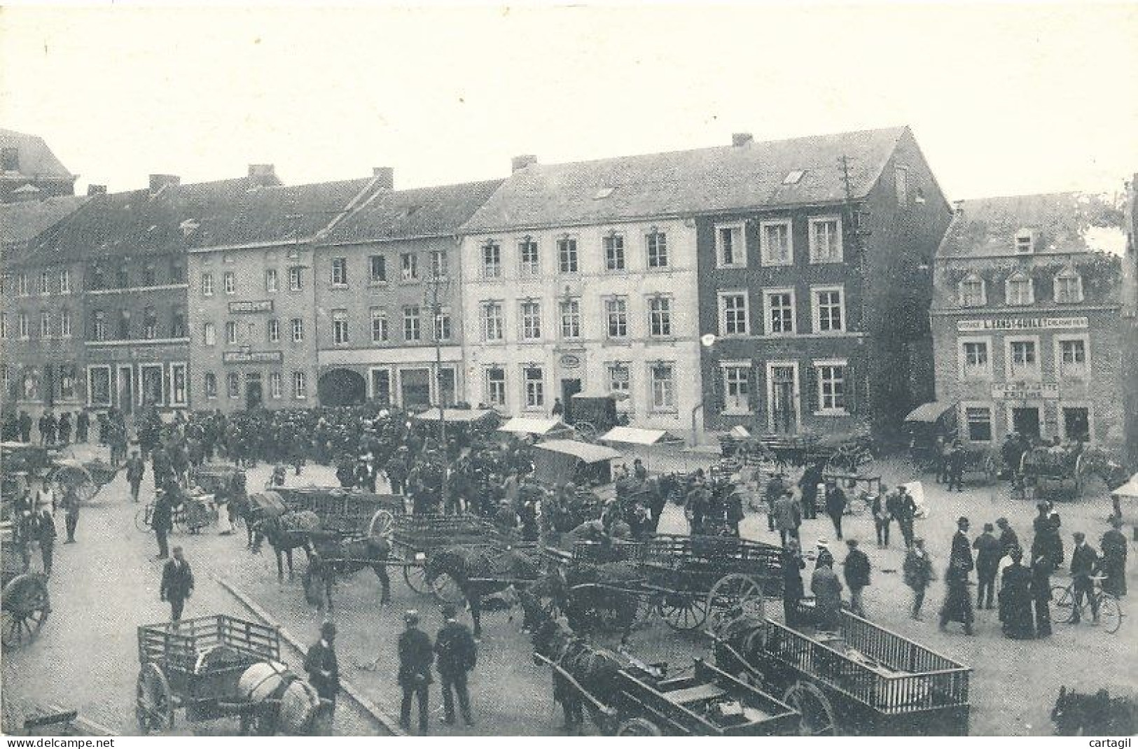 CPM ( Reproduction Pour Carte Club)-17448-Belgique - Aubel - Marché Place Nicolaï -Envoi Gratuit - Verviers