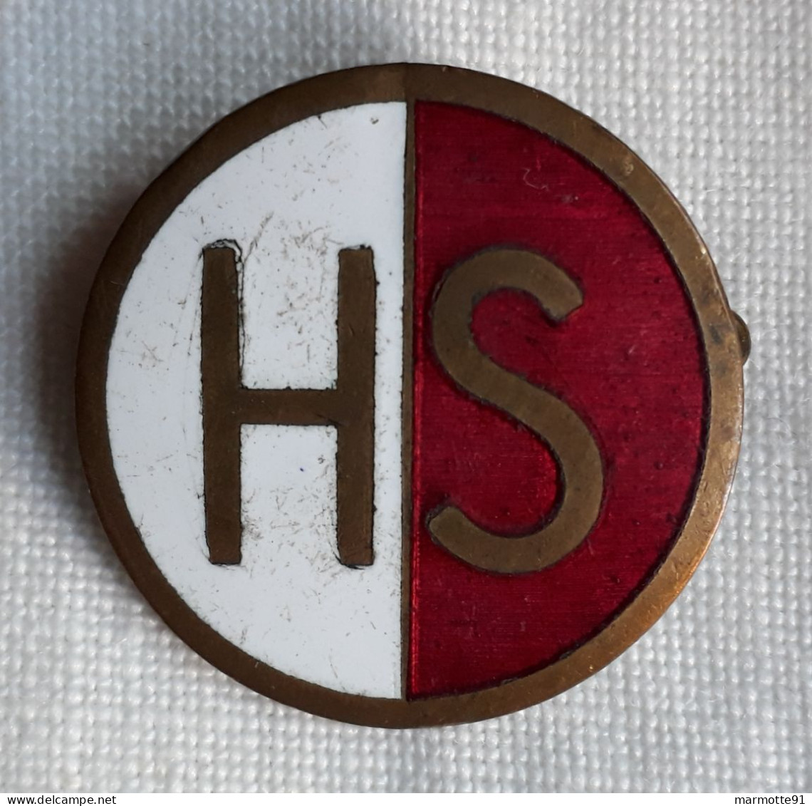 INSIGNE BADGE LAISSEZ PASSER USINE HISPANO SUIZA  AVIATION AUTOMOBILE MOTEUR  ???  A VOIR - Personeelsbadges