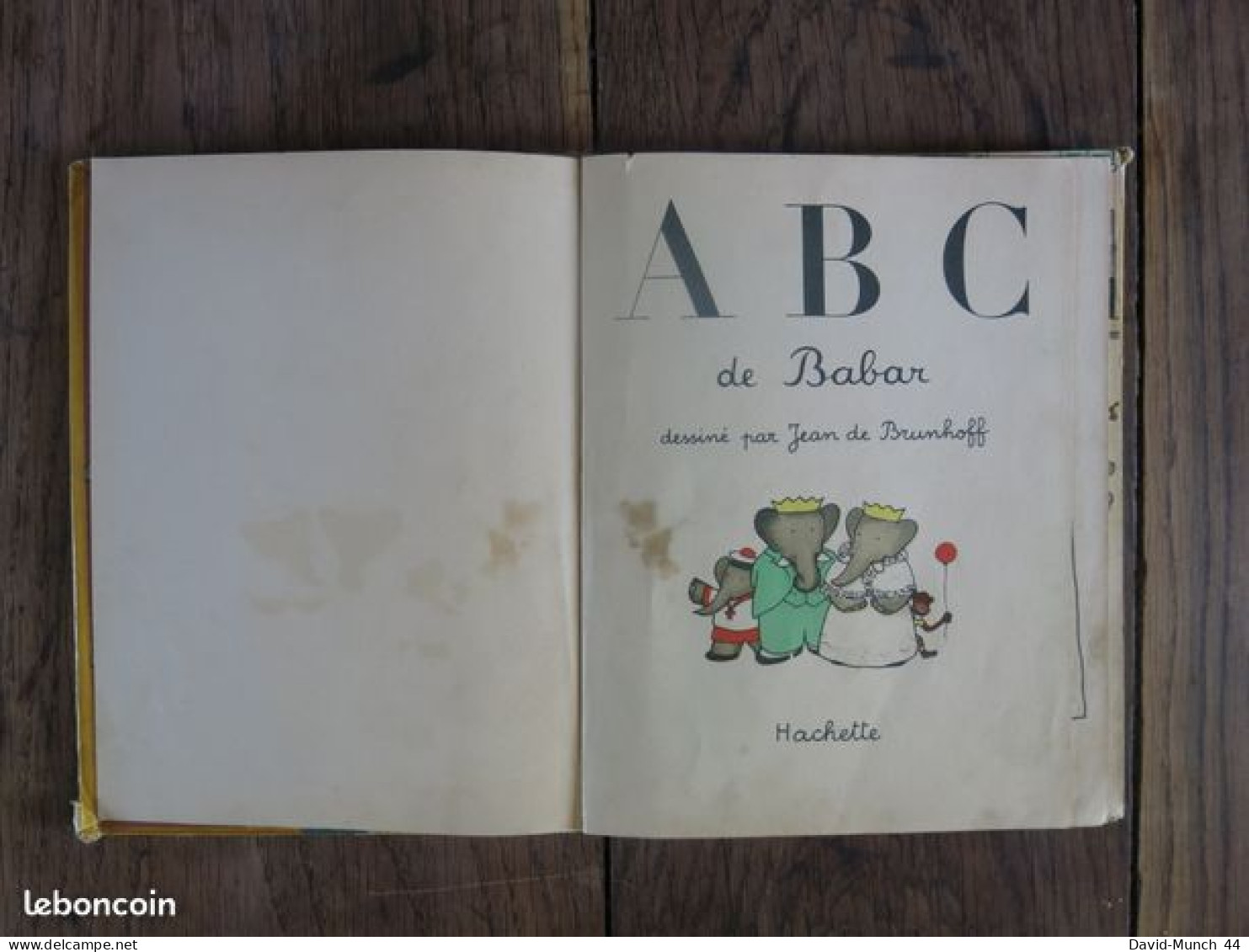 A.B.C. De Babar De Jean De Brunhoff. Hachette. 1949 - Hachette