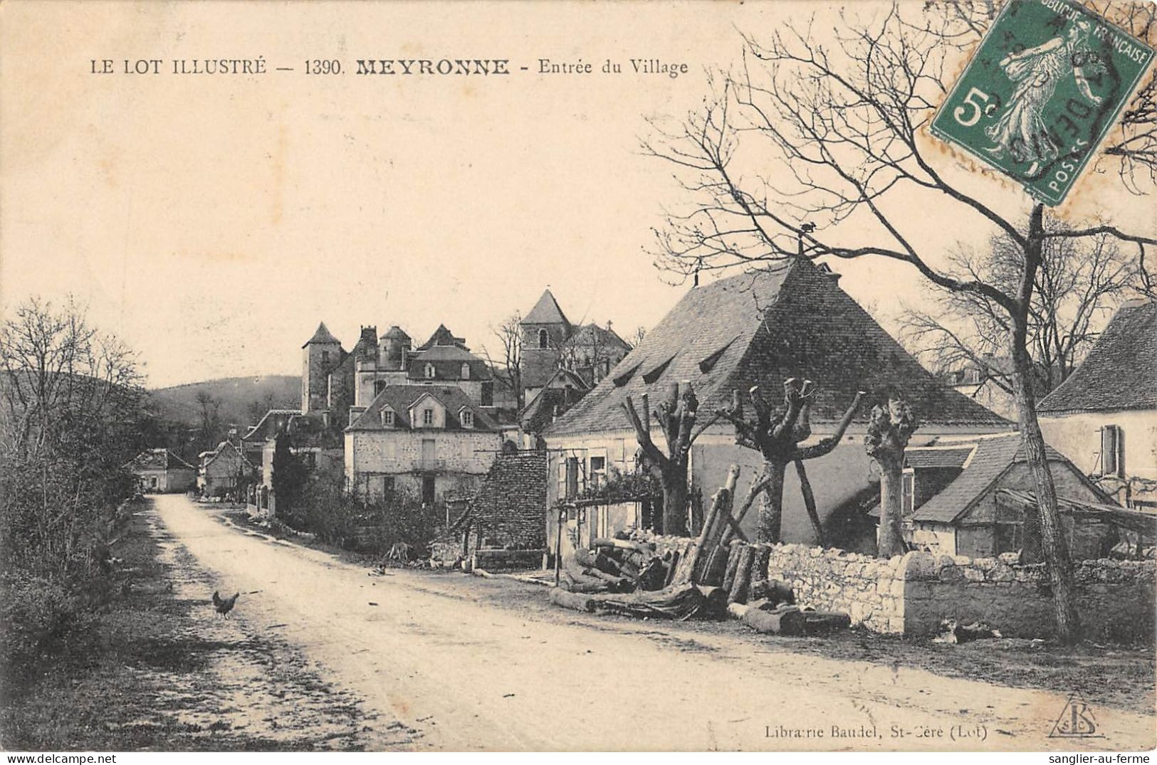 CPA 46 MEYRONNE ENTREE DU VILLAGE - Other & Unclassified
