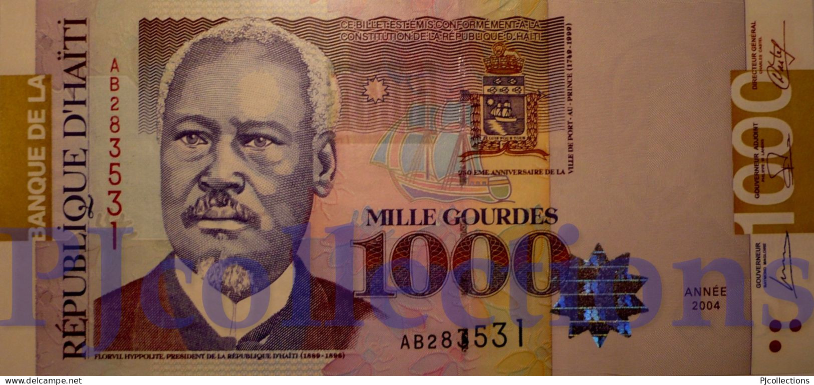 HAITI 1000 GOURDES 2004 PICK 278b UNC - Haiti