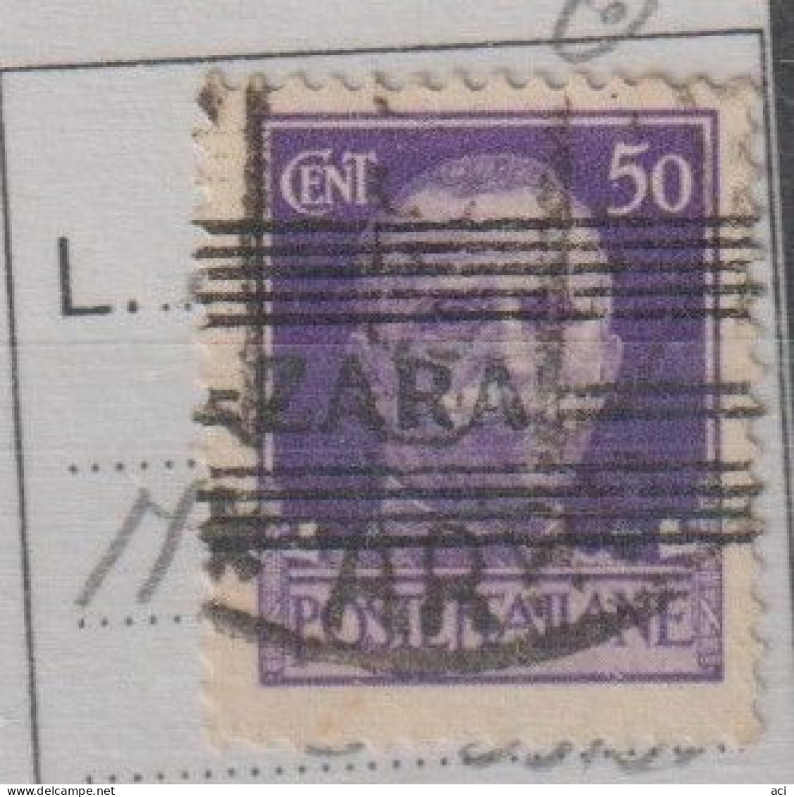 Italia 1943 Occupazione Tedesca Zara,n 24  50c Violetto,usato - Occ. Allemande: Zara