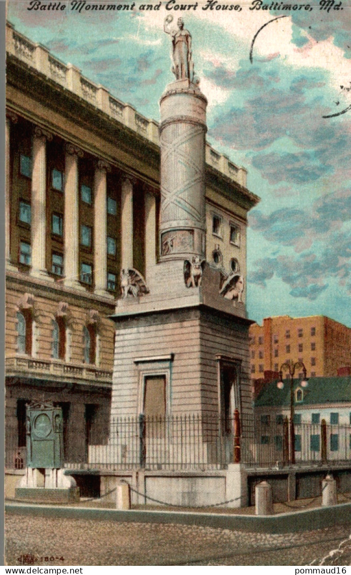 CPA Battle Monument And Court House, Baltimore - Baltimore